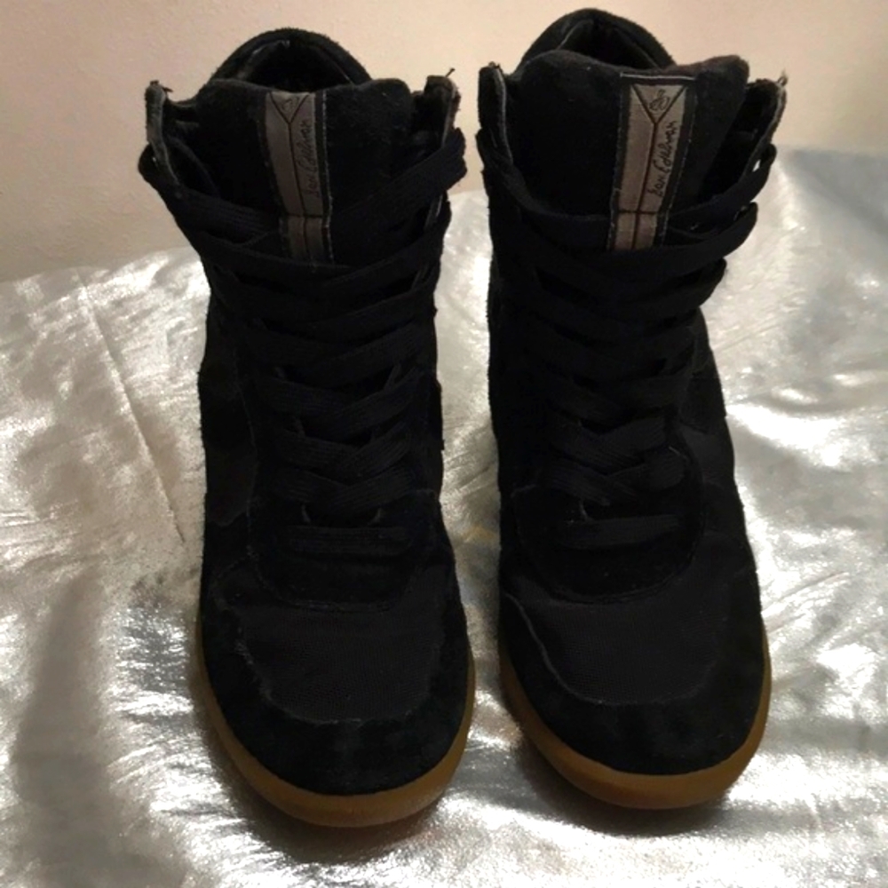 Sam Edelman Black 3” Heel Bootie Sneakers size 6